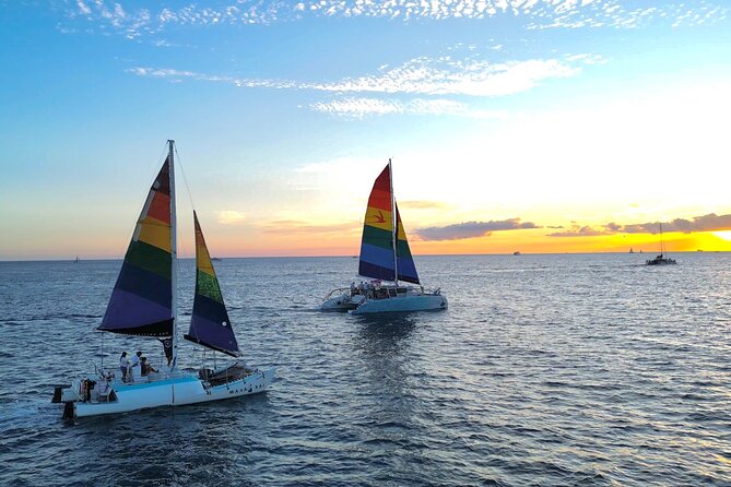 Sunset sail Aboard Manakai Catamaran - Diamond Head from the water