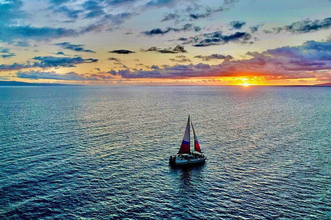 Sunset Sailing on a Floating Tiki Bar Charming Hawaiian Catamaran - Whale watching from December through April