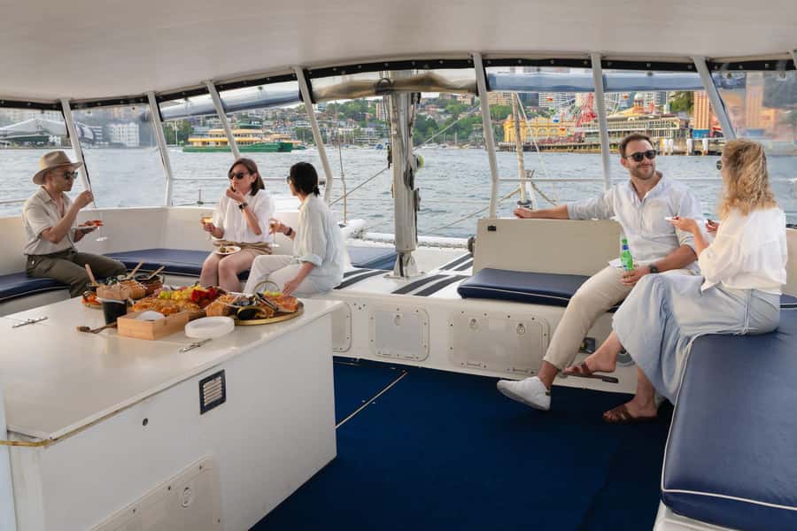 Sydney Harbour: Sunset Catamaran Cruise - Snacks, soft drinks, and your own bottle