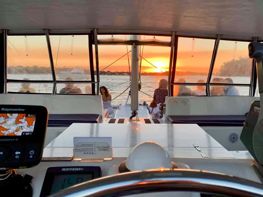 Sydney Harbour: Sunset Catamaran Cruise - The crew and the mood onboard