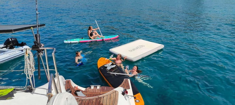 Tenerife: PRIVATE Catamaran cruise with Lunch and Drinks - Two hours at anchor for swimming and water play