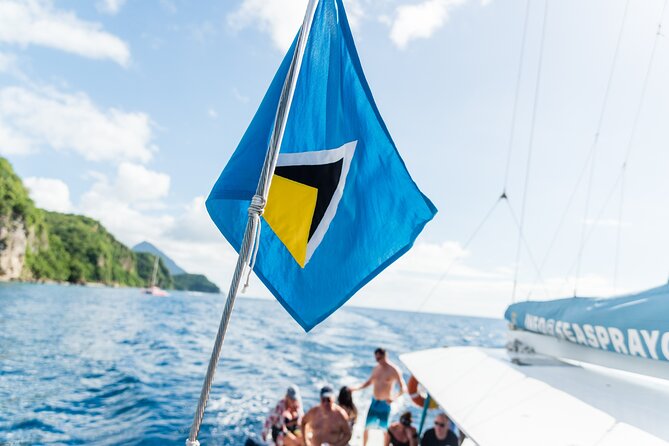 Tet Paul Hike & Soufriere Catamaran Experience - Catamaran details, snorkeling, and the pirate-ship mismatch