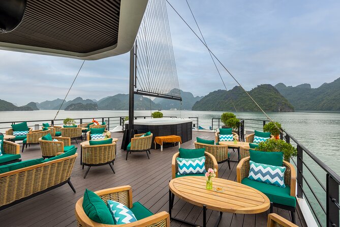 The Catamaran Luxury Day Cruise to Halong Bay from Hanoi(Best Selling) - Bright and Dark Cave by kayak or bamboo boat