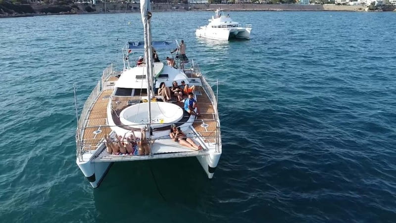 Torrevieja: Catamaran cruise and sunset with swimming - Starting at Marina Salinas de Torrevieja