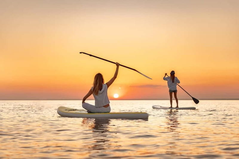 Torrevieja: Sundowner tour on the catamaran Apaleo - The anchor stop and sea swim