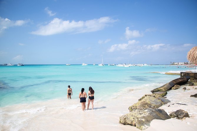 Tour in a Catamaran to Isla Mujeres with all included for the best price! - Spinnaker sailing over the Caribbean