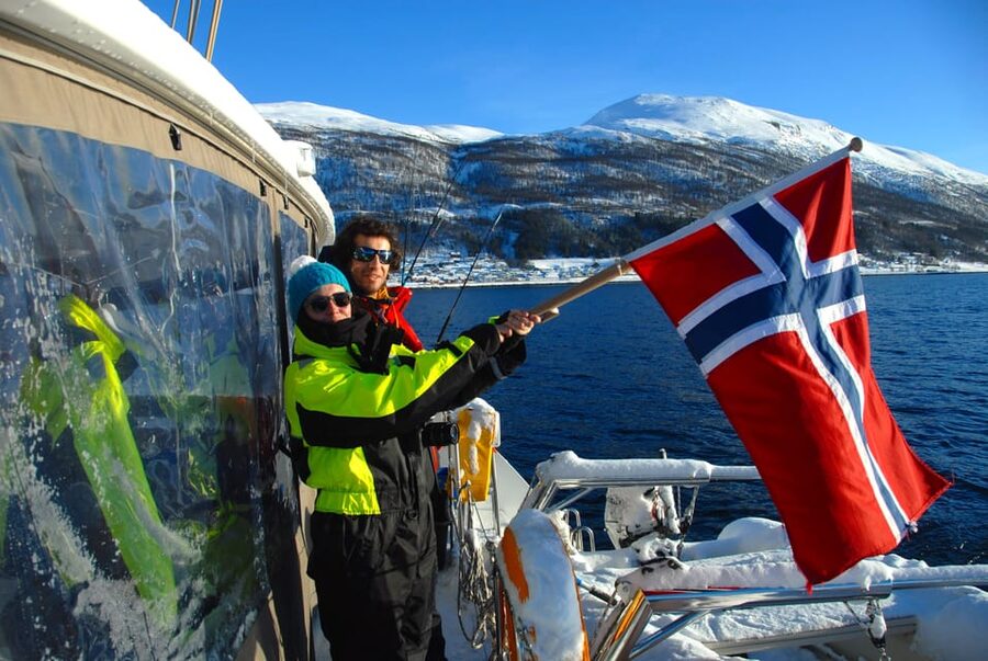 Tromsø: Fjord and Islands Luxury Catamaran Cruise - Warm drinks, day beds, and the Panorama Saloon