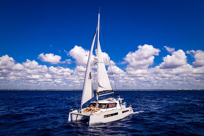 Tulum: Luxury Sail & Snorkel – All Inclusive 34' Catamaran - A Half-Day on Your Own Private Catamaran