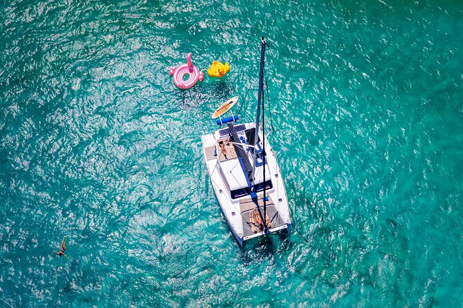 Tulum: Luxury Sail & Snorkel – All Inclusive 34' Catamaran - Unlimited Drinks Without the Usual Boat-Day Tab