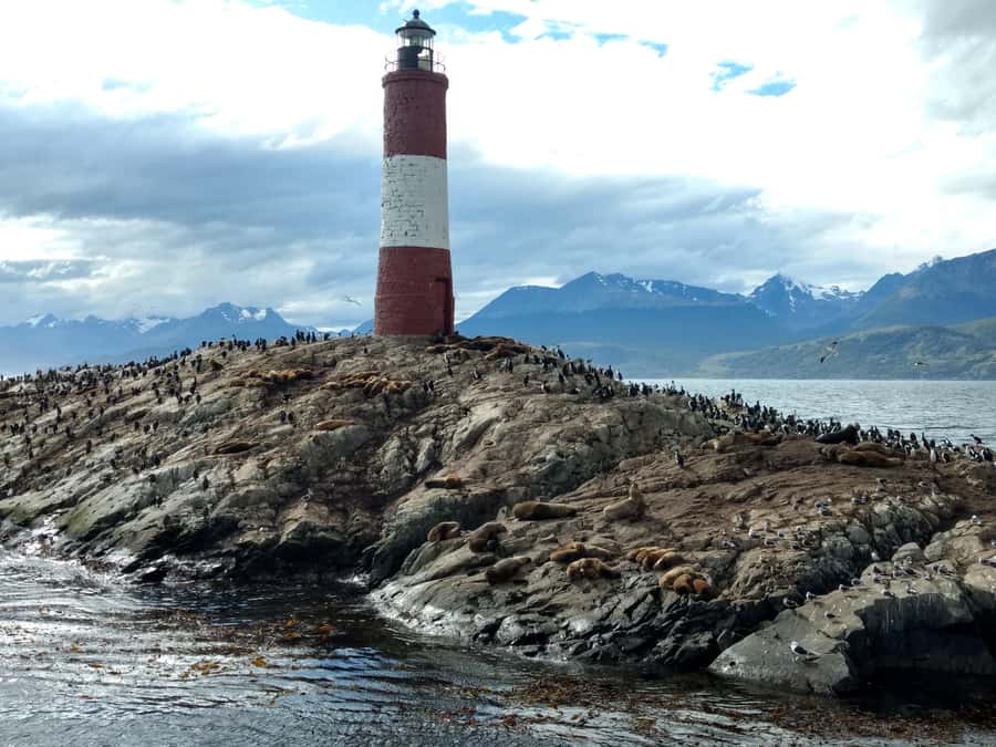 Ushuaia: Beagle Channel & Sea Wolves Island Catamaran Cruise - Les Eclaireurs Lighthouse and the SS Monte Cervantes story