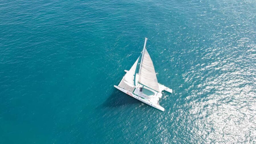 Valencia: Sailing Catamaran with Swimming & Optional DJ - Sun nets, sea air, and a simple onboard rhythm