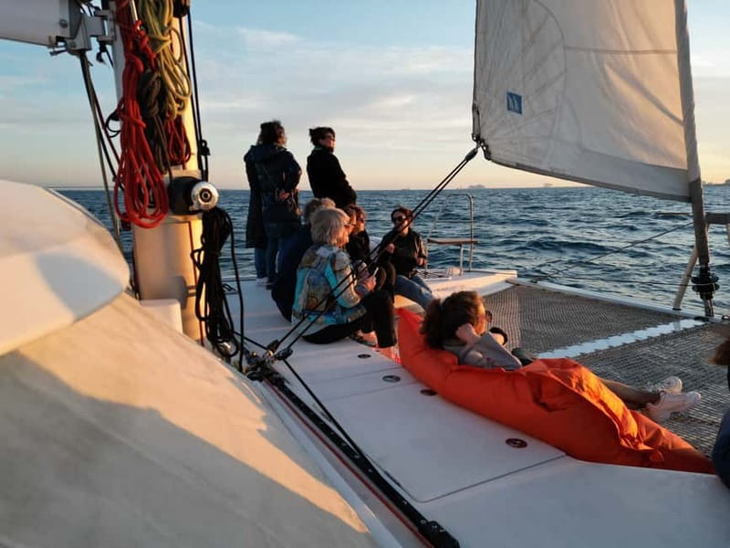 Vermouth on Catamaran: A Gastronomic Experience in Barcelona - Barcelona’s skyline from a catamaran